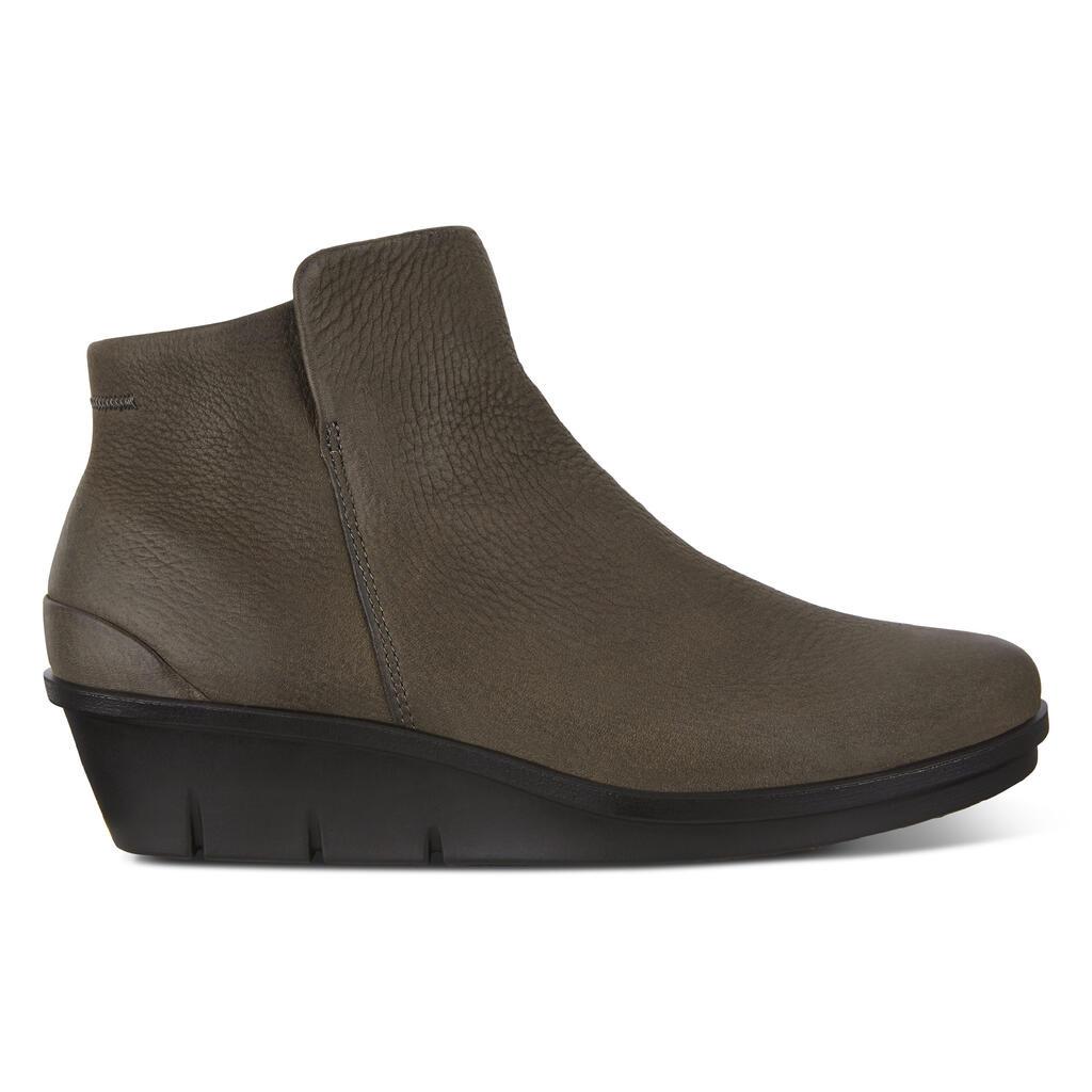 Ecco Skyler Wedge Womens Ankle Boots Grey Sale - India UFT-952306